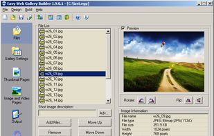 Easy Web Gallery Builder screenshot 1