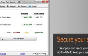 Alternative Flash Player Auto-Updater screenshot 1