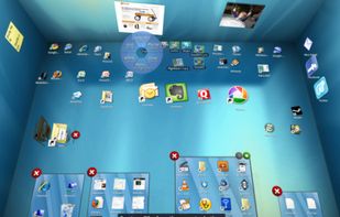 Bumptop screenshot 1