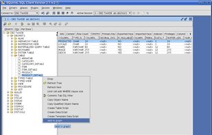 Object Tree of Session window