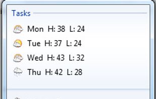 Weatherbar screenshot 1