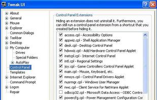 Tweak UI screenshot 1