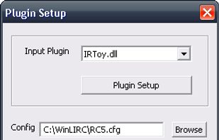 WinLIRC screenshot 1