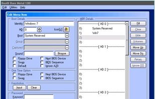 Edit Boot Menu Item