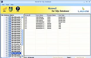 Kernel for SQL Database Recovery screenshot 1