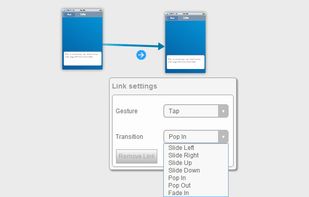 Gestures and Transitions in Linked pages