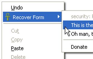 Lazarus Form Recovery screenshot 1