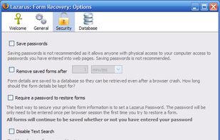 Lazarus Form Recovery screenshot 3