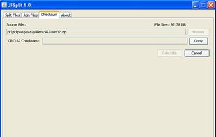 JFSplit screenshot 1