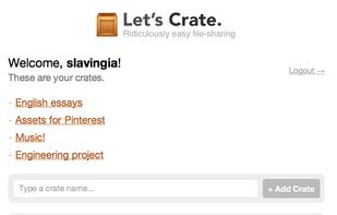 Crate dashboard