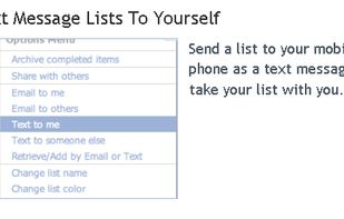 Text Message Lists To Yourself