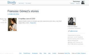 Main dashboard page (logged user)