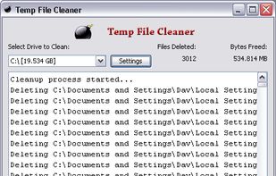 TFC - Temp File Cleaner screenshot 1
