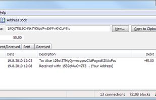 Bitcoin screenshot 1