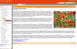 Lessons Learned Server screenshot 1
