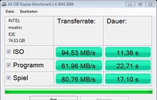AS SSD Benchmark screenshot 1