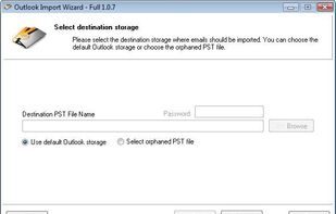 Selecting destination storage