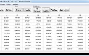File containing 1000 equations is opened.