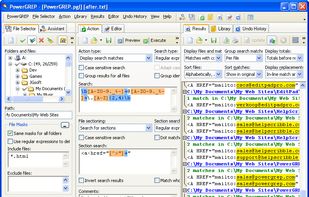 PowerGREP screenshot 1