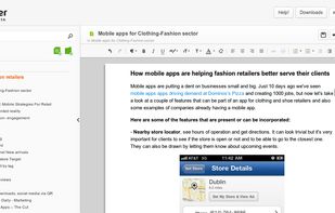 Shelfster WebApp - It allows you to manage in one place all the information you've previously gathered and easily create documents, having everything at your fingertips. Images and text can be conveniently moved into the document you're writing using simple drag and drop.