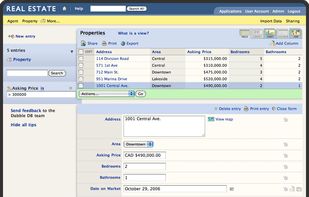 DabbleDB screenshot 1