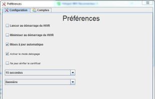 General configuration panel
