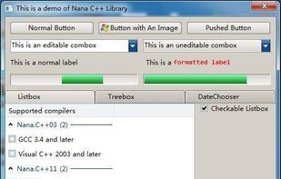 Nana C++ Library screenshot 1