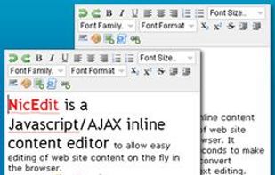 NicEdit screenshot 1