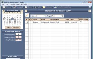 Main Homework Viewing Windows