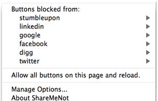 ShareMeNot screenshot 1