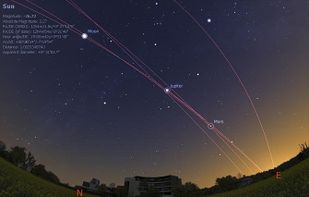 The dance of the planets above ESO headquarters, near Munich.