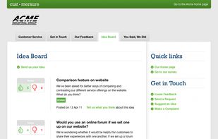 Share ideas, and get inspiration from your customers