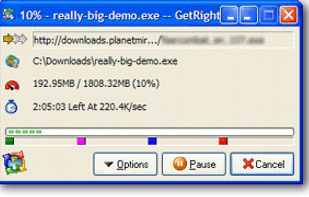 Getright screenshot 1