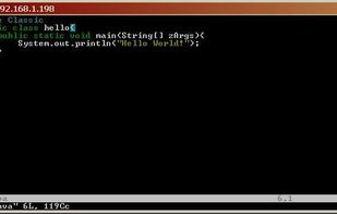 vim via telnet - win 98