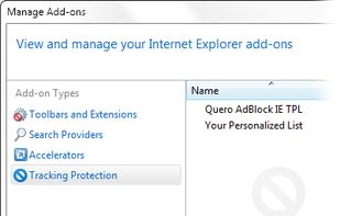 Quero AdBlock IE screenshot 1