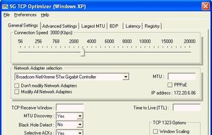 TCP Optimizer screenshot 1