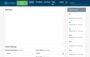 99Paste.Com screenshot 1