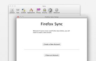 Firefox Sync screenshot 1