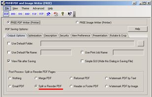 Split or Reorder PDF