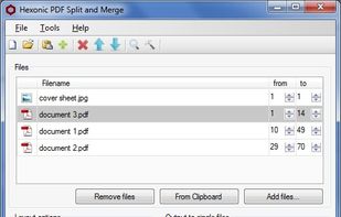 Hexonic PDF Split and Merge screenshot 1
