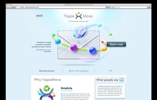 YippieMove's front page.