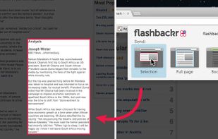 Use the flashbackr webclipper to capture and organise webclips and bookmarks.