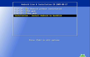 Android-x86 screenshot 1