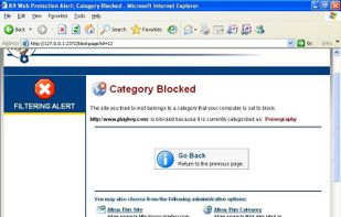 K9 Web Protection "Site Blocked" page