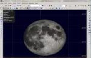 Moon rise with flattenning by the atmospheric refraction