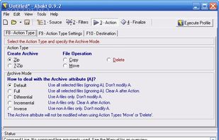 Choose how would you like your back-up