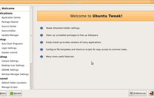 Ubuntu Tweak screenshot 1