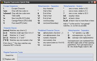 Regular Expressions Helper