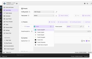 A-Parser screenshot 1