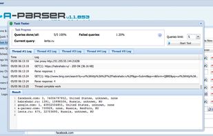 A-Parser screenshot 2